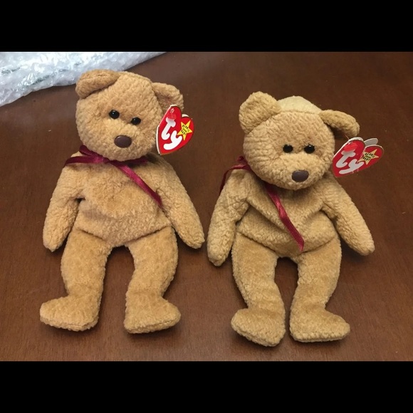 Vintage ty beanie babies Retired curly bears - Picture 7 of 8